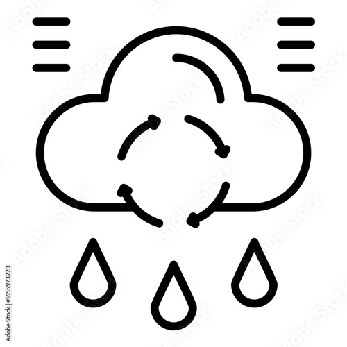 Rainwater Harvesting Icon