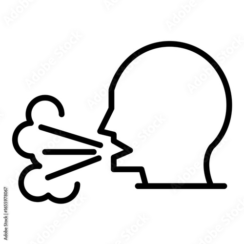 Coughing Person Icon