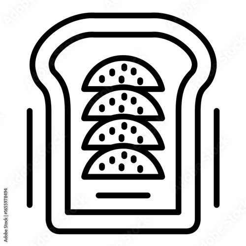 Avocado Toast Icon