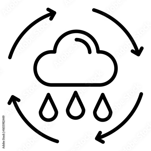 Rainwater Harvesting Icon