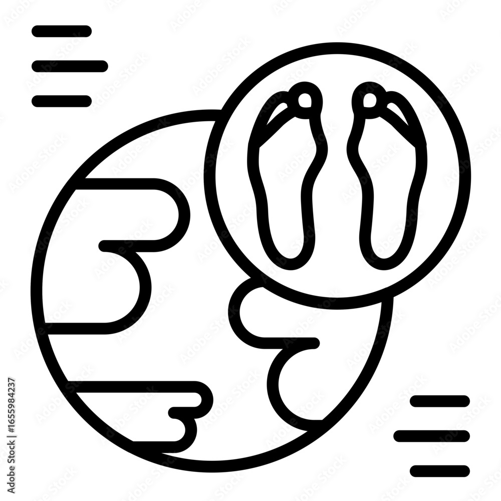 Fototapeta premium Refugee Icon