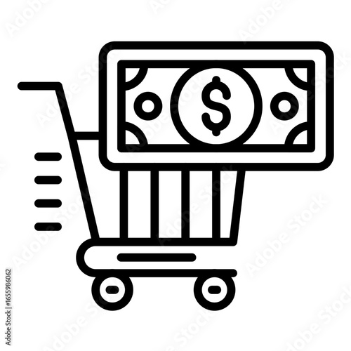 Cart Cash on Delivery Icon