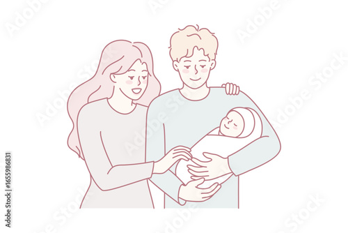 Stressed young woman with long list annoyed with plans and problems. Unhappy girl frustrated with tasks and liabilities. Multitasking and overload concept. Vector illustration.