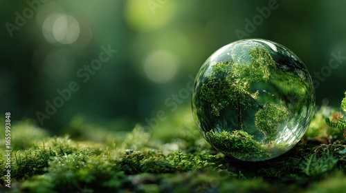 Green-toned ESG illustration representing environmental responsibility and long-term growth