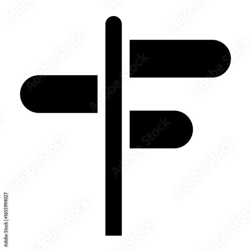 Ambiguity Icon Glyph Vector Illustration 