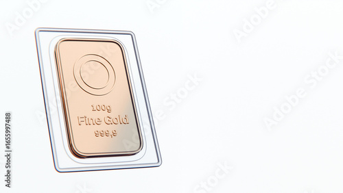 100 Gram Fine Gold Bar 999.9 Pure Bullion Investment Asset