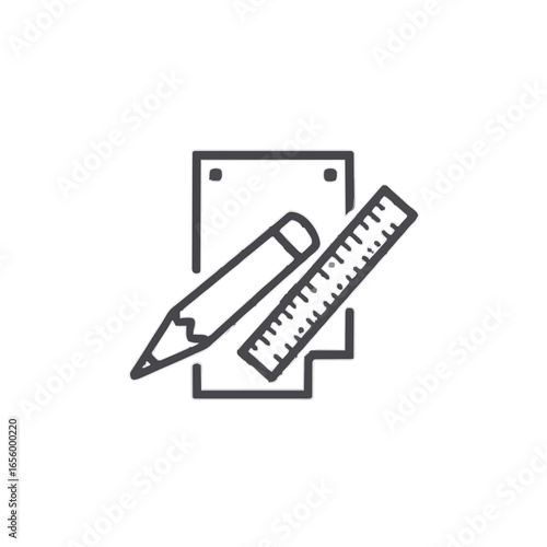 pencil and ruler