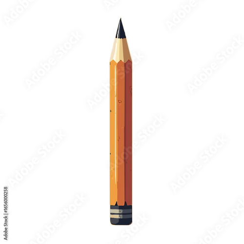 pencils on white background