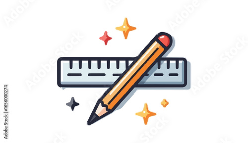 pencil and ruler
