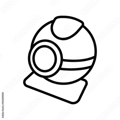 web cam icon vector design template simple and clean