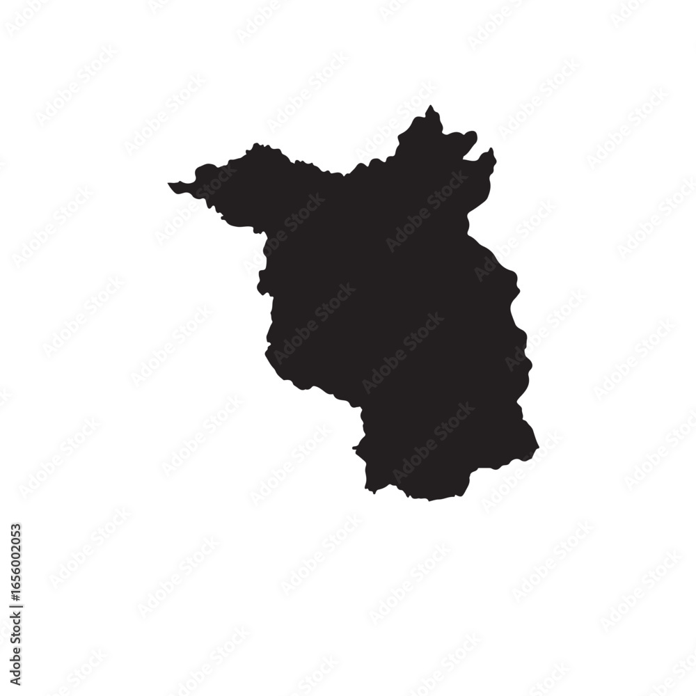 Fototapeta premium Brandenburg Germany Map Silhouette Vector