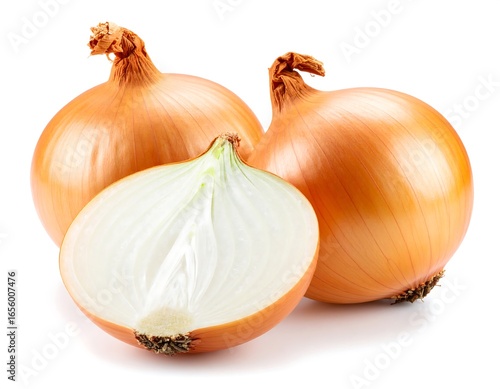 Wallpaper Mural Two whole onions and a sliced onion Torontodigital.ca