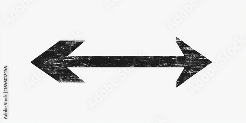 Black arrow icon on a white background, symbolizing direction and guidance in a simple, modern design, Generative AI