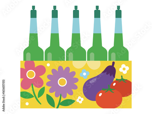 植物の栄養剤・活力剤のイラスト