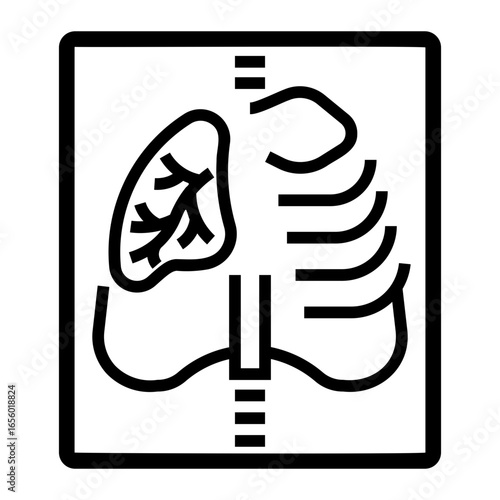 asthma Line Icon