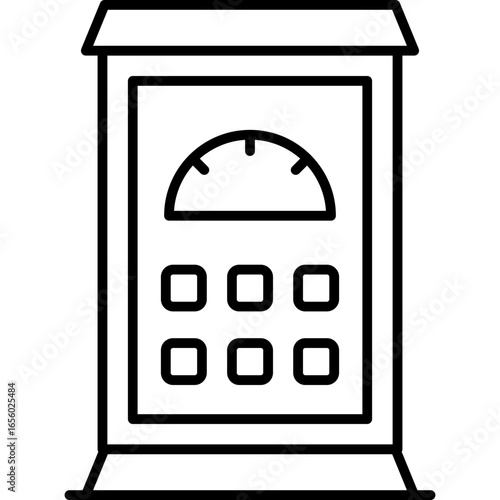 Parking Meter Icon Vector Element
