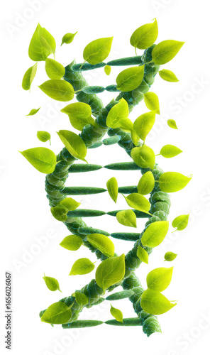 Exploring nature's dna green leaves and stems in environment isolated on transparent background