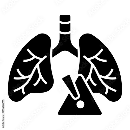 asthma Solid icon