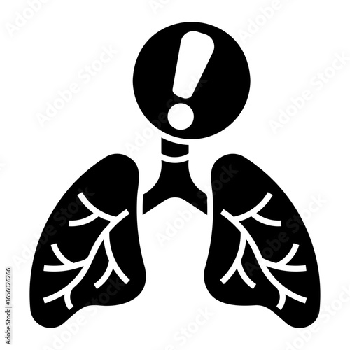 asthma Solid icon