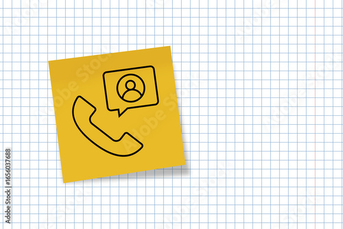 a yellow square card with a black minimalist icon of a smartphone displaying a user profile symbol. It represents mobile accounts, digital identity, or user login. user. log in. sing in. account. icon