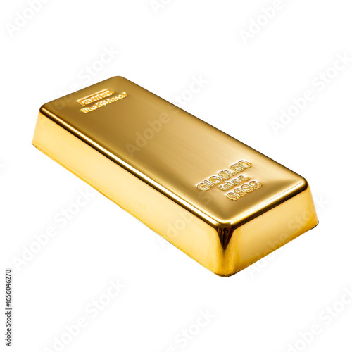 photo of A gold ingot isolated background