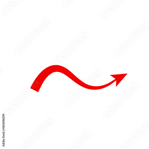 Red devil tail vector illustration