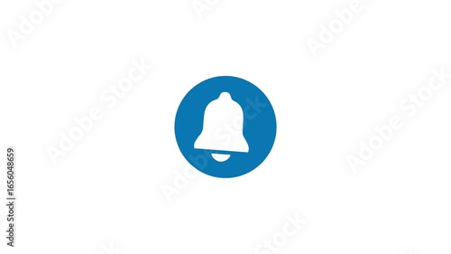 notification bell icon. Ringing bell and alert concept. notification bell animation icon alert notice warning signal ring on white background.