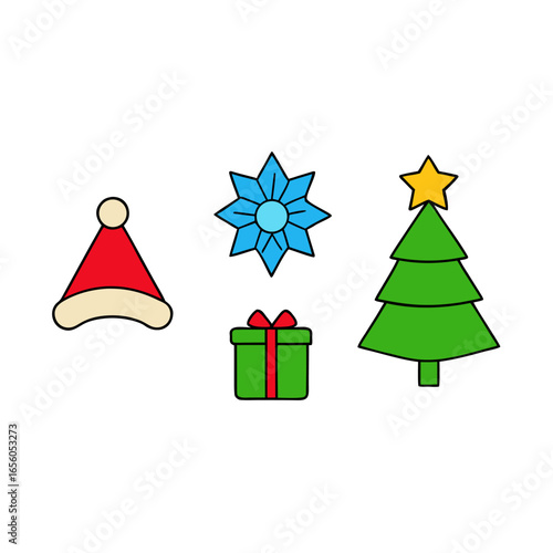 Festive Holiday **vector** design **(3).eps** featuring Christmas elements for seasonal decorations.