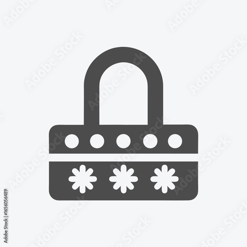 Free Download Security Padlock with Floral Pattern on White Background in - GFXLoad
