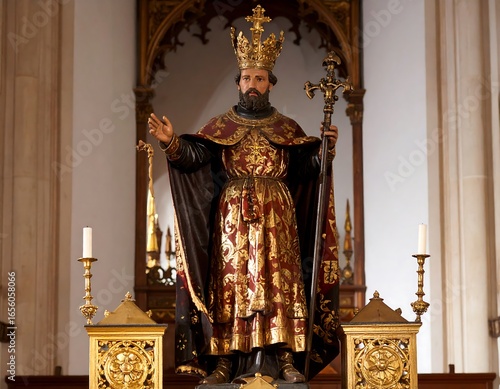 Religious statue of a king