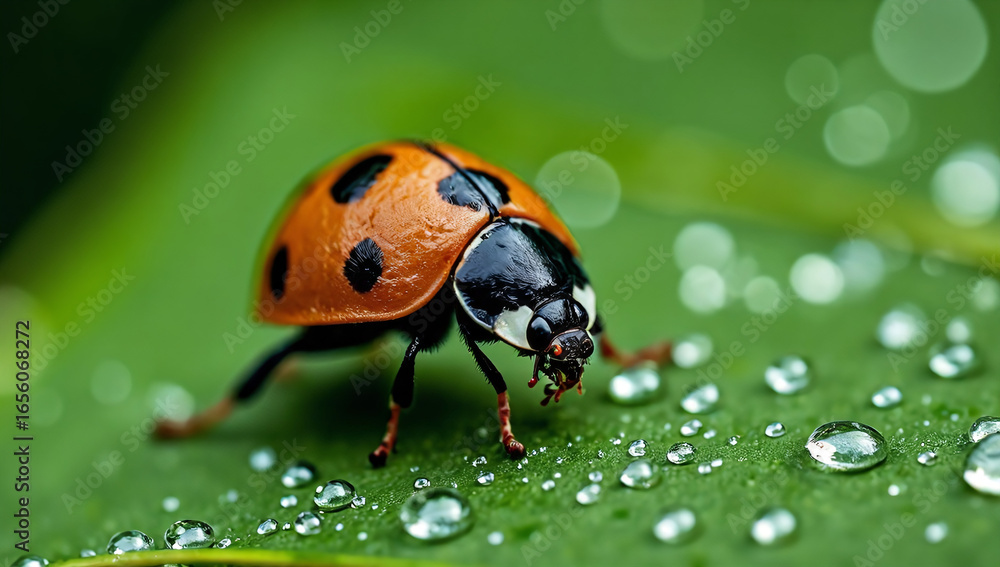 Obraz premium Ladybug on Leaf