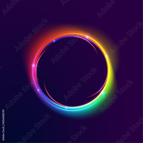 Space glow stylish subtle cosmos illustration with abstract background science astronomy night galaxy earth planet sun star eclipse solar moon sphere circle ball neon design