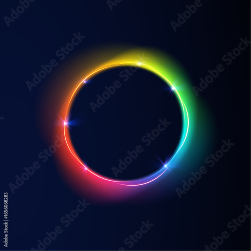 Light glow stylish abstract cosmos illustration galaxy night universe earth planet sun star eclipse solar moon sphere circle ball neon background science astronomy subtle design gradient