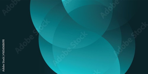 Dark blue abstract background with glowing curve. Shiny blue gradient geometric element. Dynamic curved lines graphic.