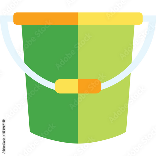Bucket Vector Flat Illustration