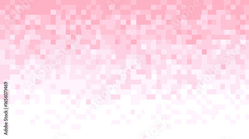 Pixelated pink gradient background in glitch vector style  
