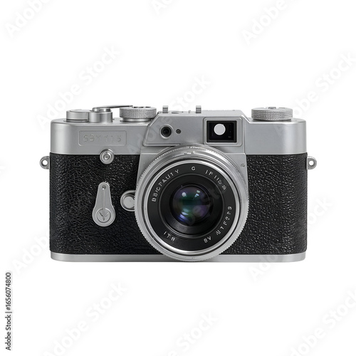 old camera isolated on white