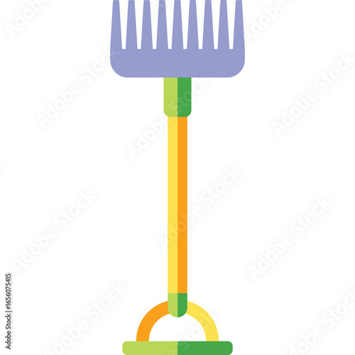 Rake Vector Flat Illustration