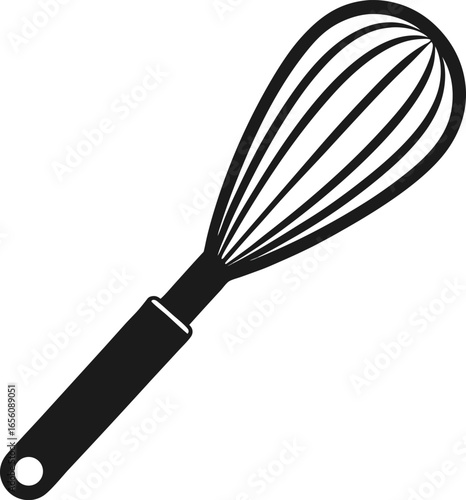 kitchen whisk isolated on white