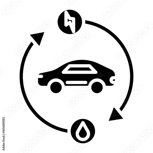 Hybrid Vehicle Icon