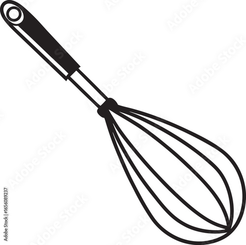 wire whisk isolated on white background