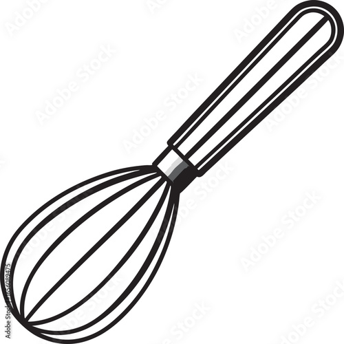 whisk on a white background