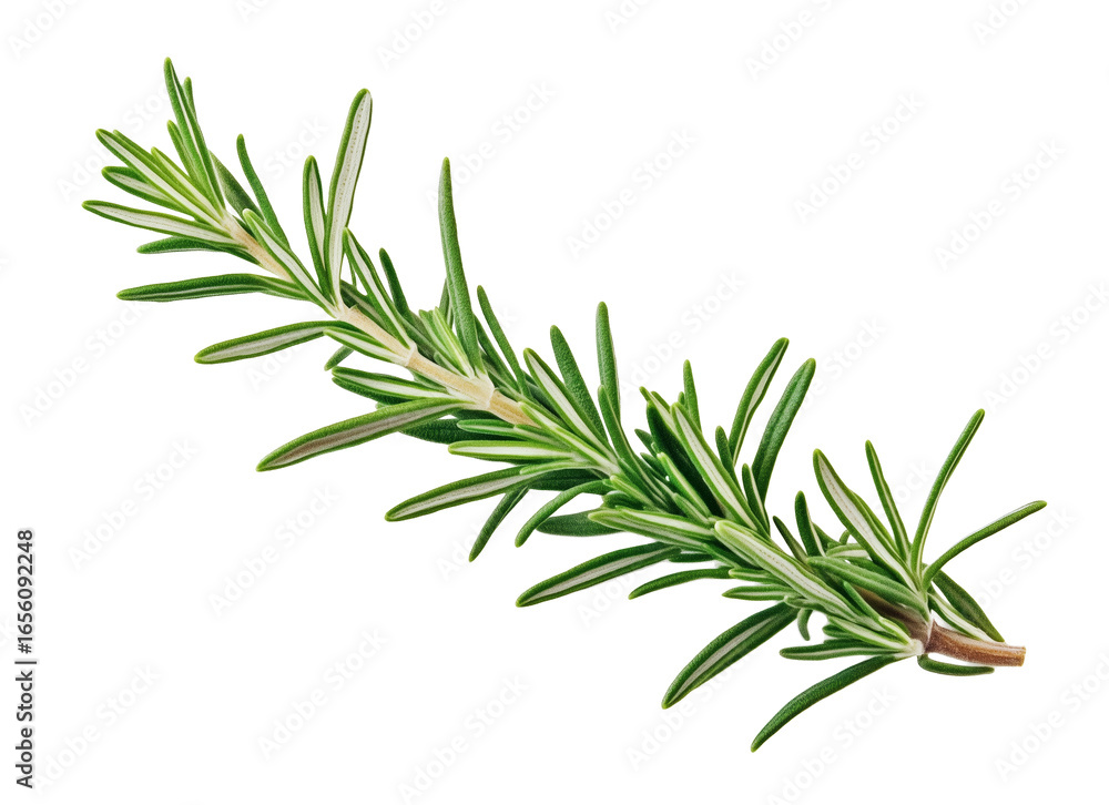 Fototapeta premium Twig of rosemary isolated on transparent background