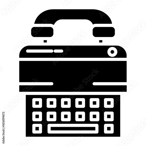 Telephone Typewriter Icon