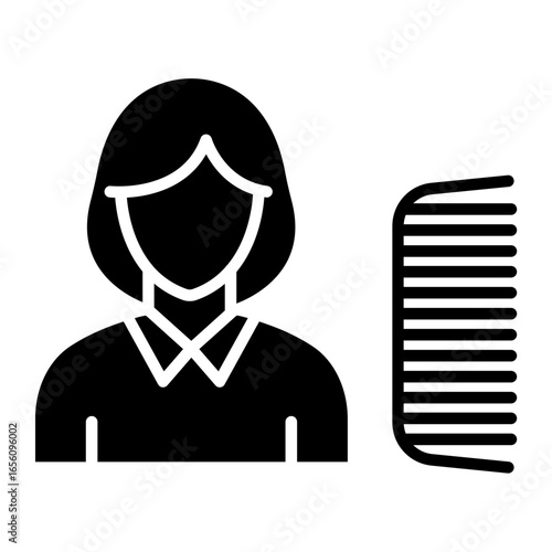 Hair Stylist Female Icon