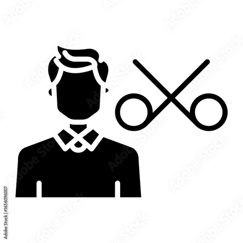 Hair Stylist Male Icon