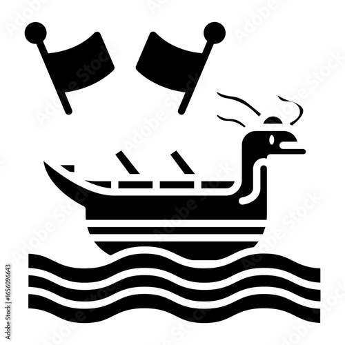 Dragon Boat Racing Icon