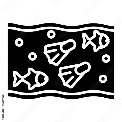 Fin Swimming Icon