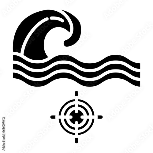 Underwater Target Shooting Icon