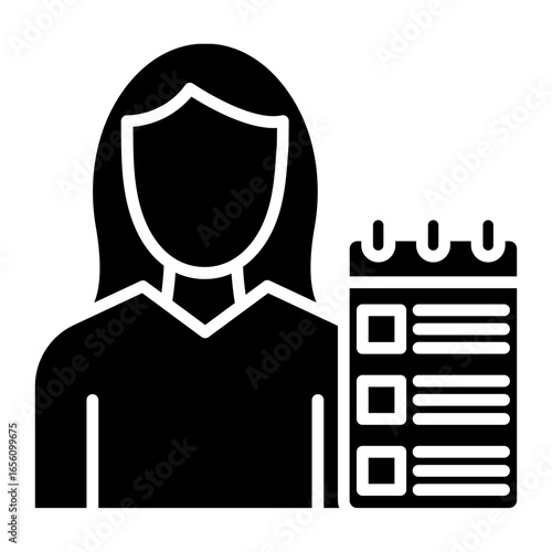 Recruiter Female Icon